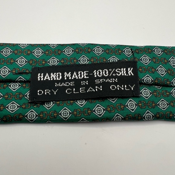Celine Green Silk Tie - Picture 4 of 4
